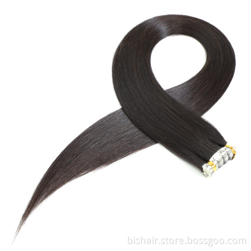 Wholesale Double Drawn Remy Skin Weft Tape Hair Extensions 100% Ponytail Human Cuticle Hair Tape In Hair Extensions